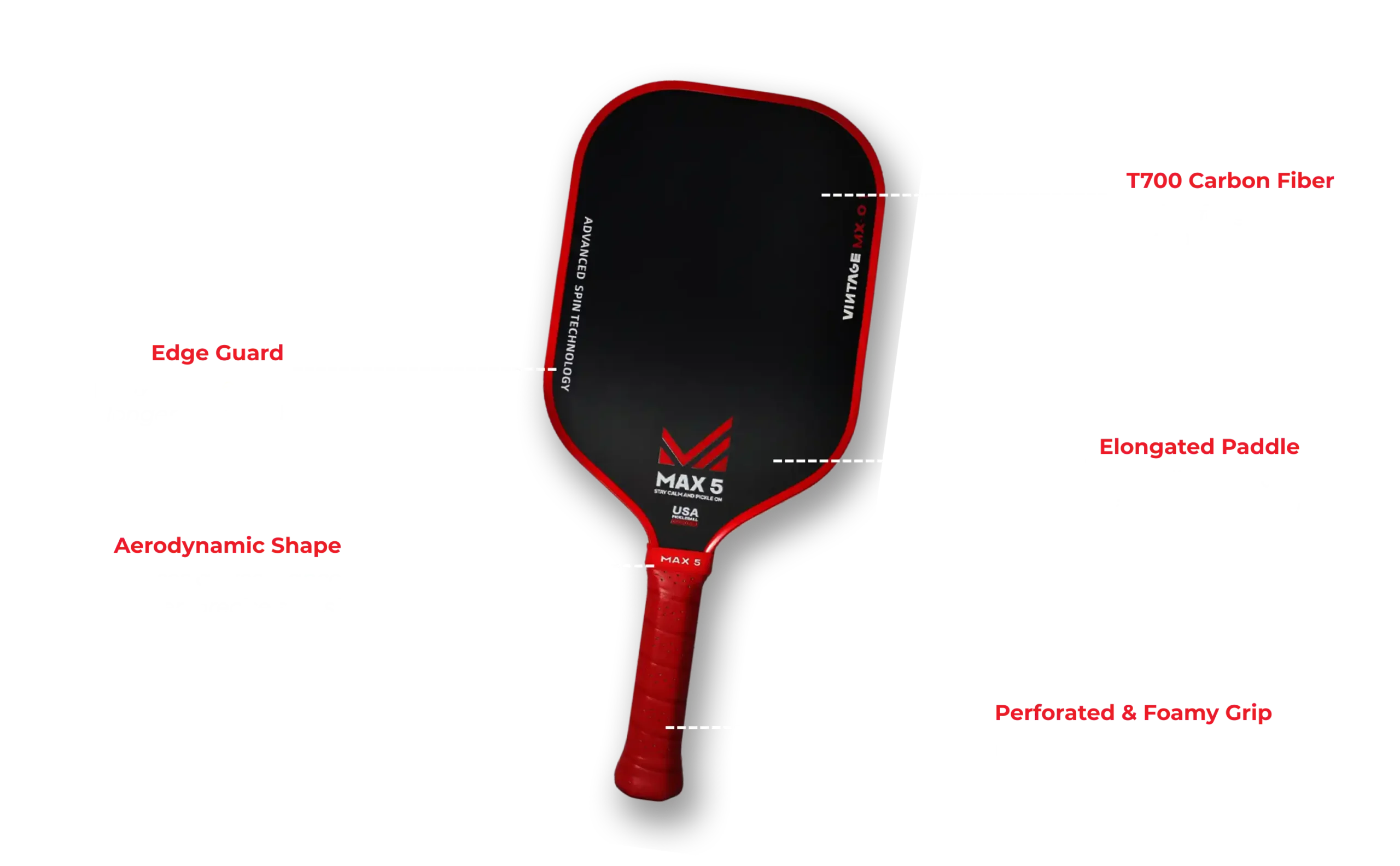 Pickle Ball Paddle Red