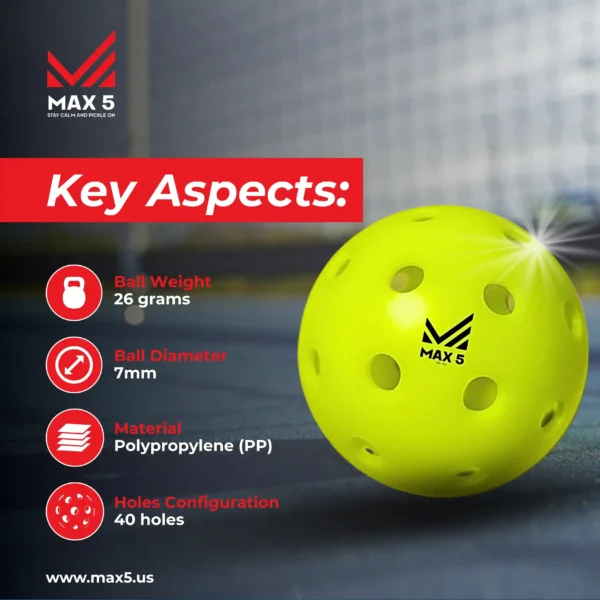 key Aspects of Max 5 Pickleball