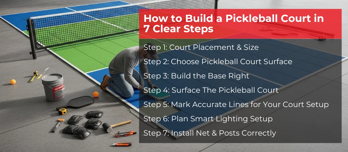 How to Build a Pickleball Court in 7 Clear Steps