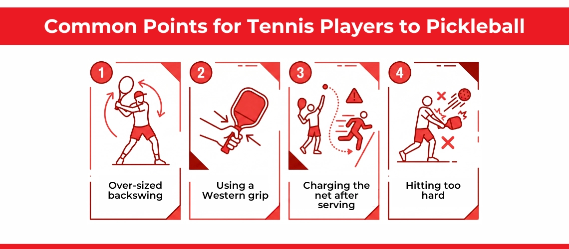 Common Points for Tennis Players to Pickleball