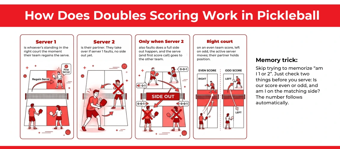 How Does Doubles Scoring Work in Pickleball