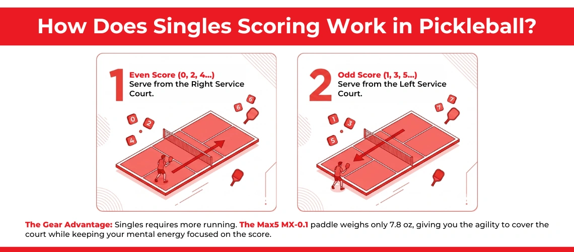 How Does Singles Scoring Work in Pickleball