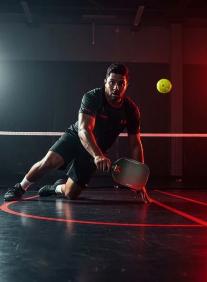 American Guy Playing PickleBall