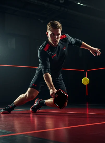 Man Playing PickleBall